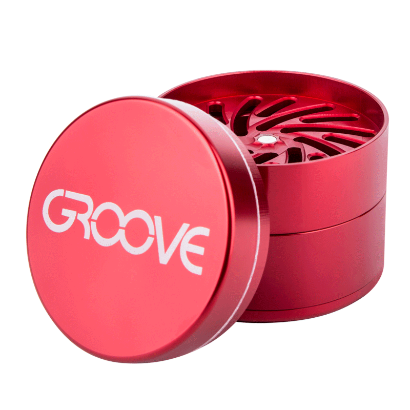 Aerospaced Groove 4-Piece Aluminum Grinders