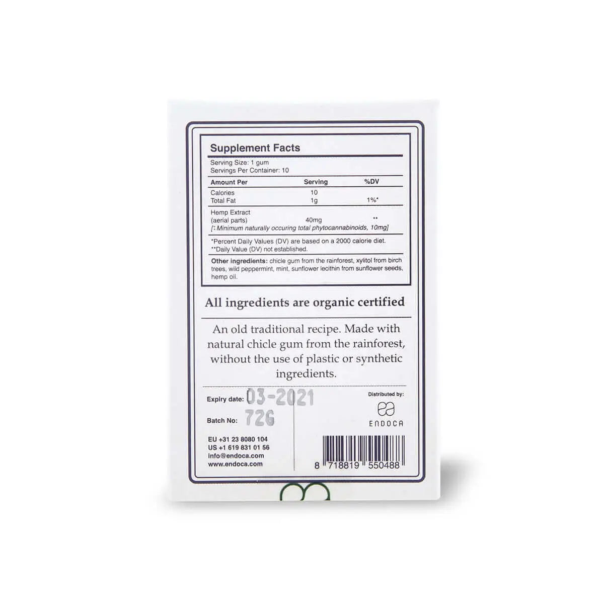 Endoca CBD gum