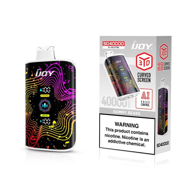 iJOY Bar SD40000 AI Voice Control Disposable Vape 20ml 5%