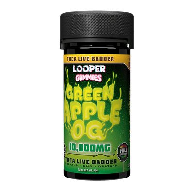 Looper Vape THC-A Live Badder Gummies: Green Apple OG Best Sales Price - Gummies