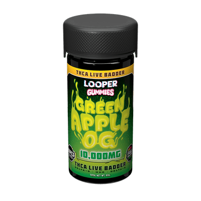 Looper Vape THC-A Live Badder Gummies: Green Apple OG Best Sales Price - Gummies