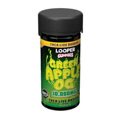 Looper Vape THC-A Live Badder Gummies: Green Apple OG Best Sales Price - Gummies