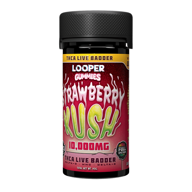 Looper Vape THC-A Live Badder Gummies: Strawberry Kush
