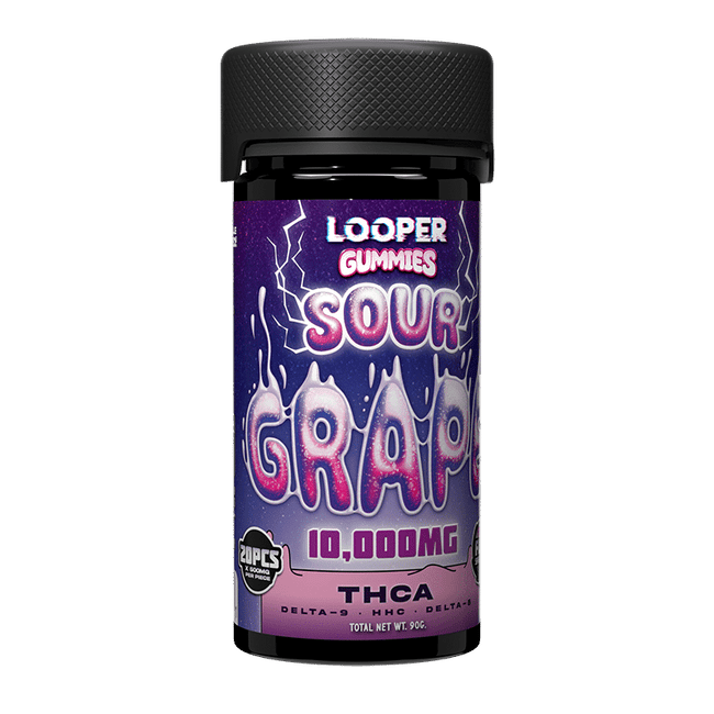 Looper Vape THC-A Gummies: Sour Grape