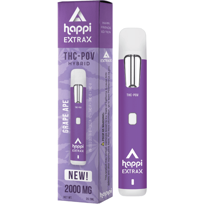 Happi + Extrax THC-POV - Grape Ape Vape Pen Best Sales Price - Vape Pens