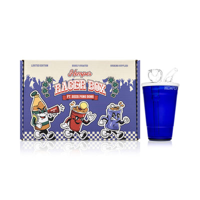 Hemper Blue Beer Pong 5mm Thick Glass Bong Best Sales Price - Bongs