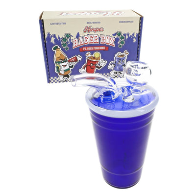 Hemper Blue Beer Pong 5mm Thick Glass Bong Best Sales Price - Bongs