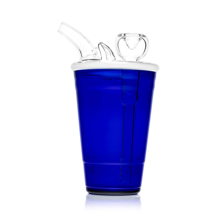 Hemper Blue Beer Pong 5mm Thick Glass Bong Best Sales Price - Bongs