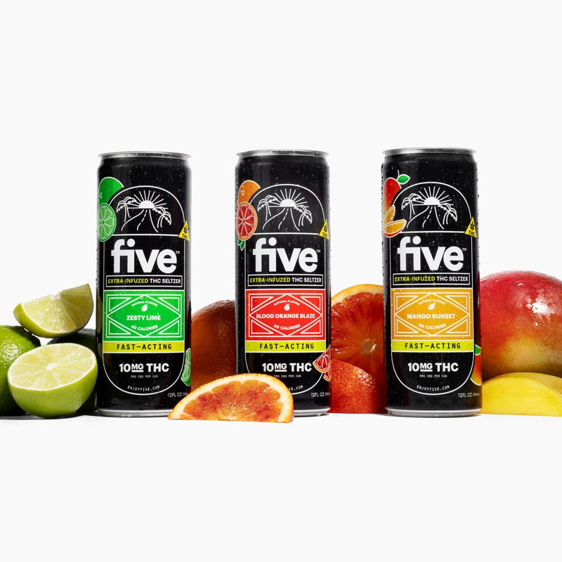 Five CBD high dose gummy & drink bundle Best Sales Price - Bundles