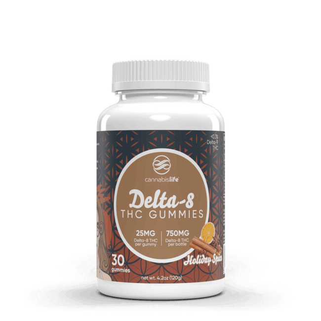 Holiday Spice Delta 8 Gummies 30ct 750mg