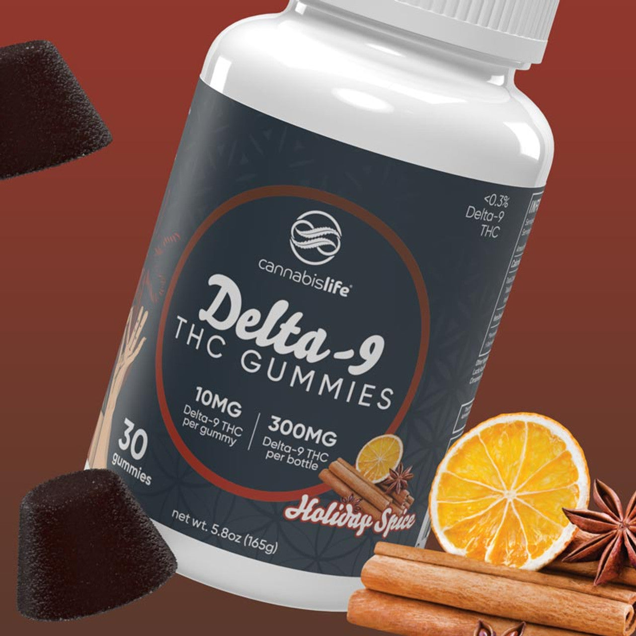 Holiday Spice Delta 9 Gummies 30ct 300mg