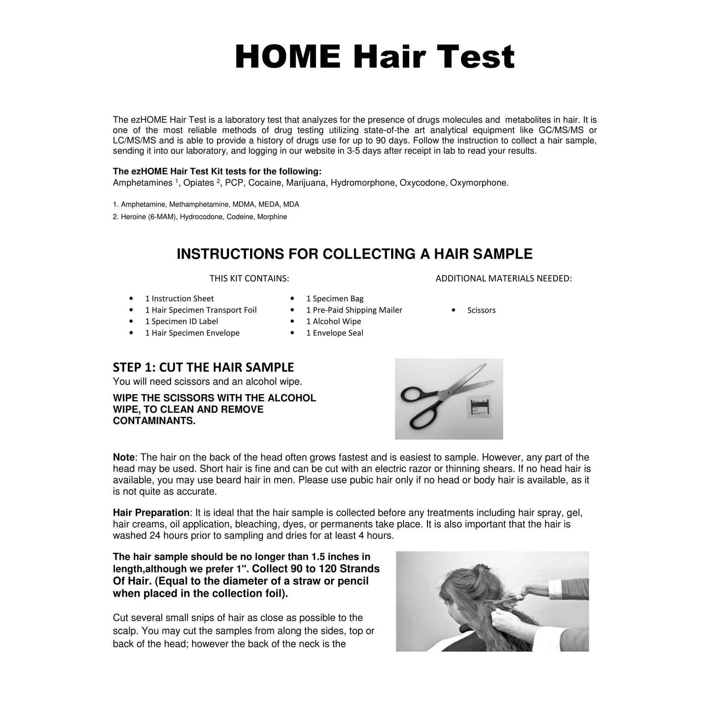 Home Hair Test kit Best Sales Price - Smoke Odor Eliminators