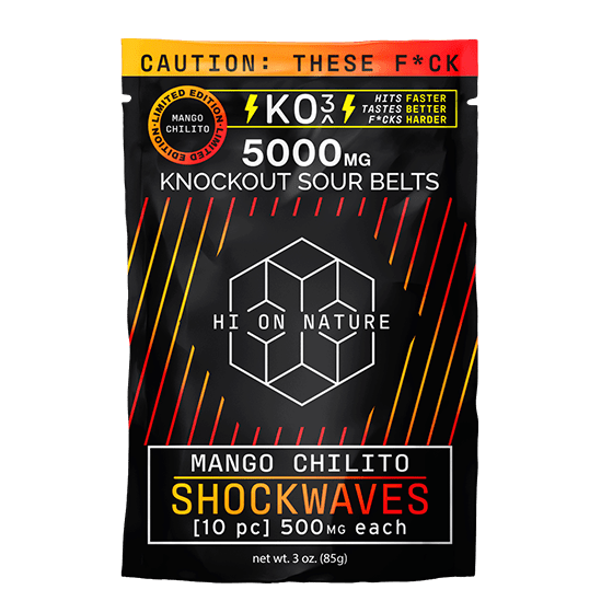 Hi on Nature 5000mg LIMITED EDITION KNOCKOUT SHOCKWAVES - MANGO CHILITO Best Sales Price -