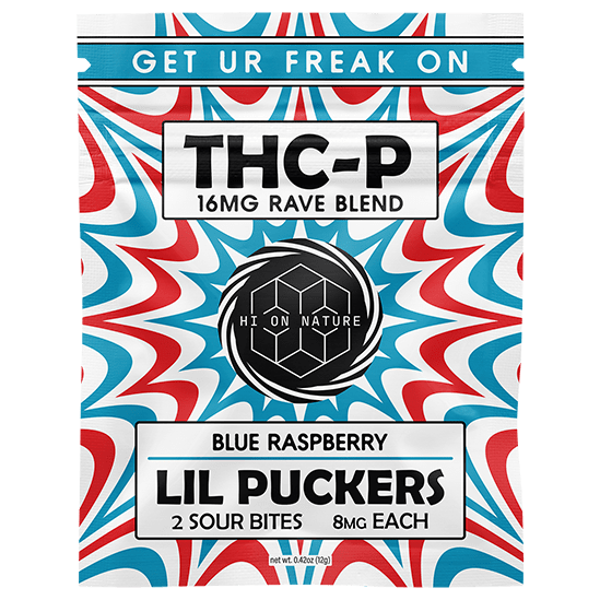 Hi On Nature 16mg THC-P Lil Puckers - 3 Pack (2 Sour Bites per Pack)