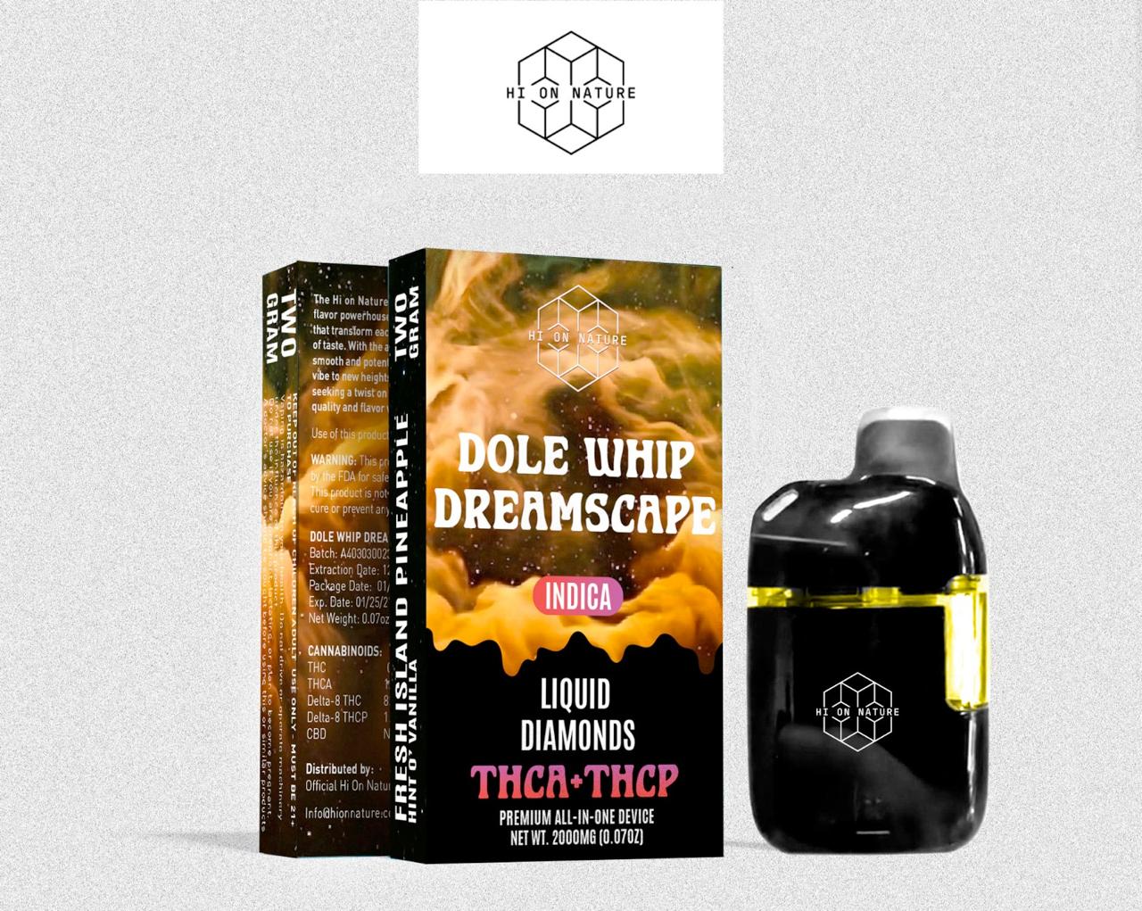 Hi On Nature 2g Liquid Diamonds THCa + THC-P VAPE - 6 FLAVORS