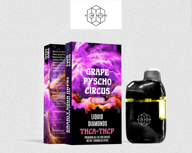Hi On Nature 2g Liquid Diamonds THCa + THC-P VAPE - 6 FLAVORS