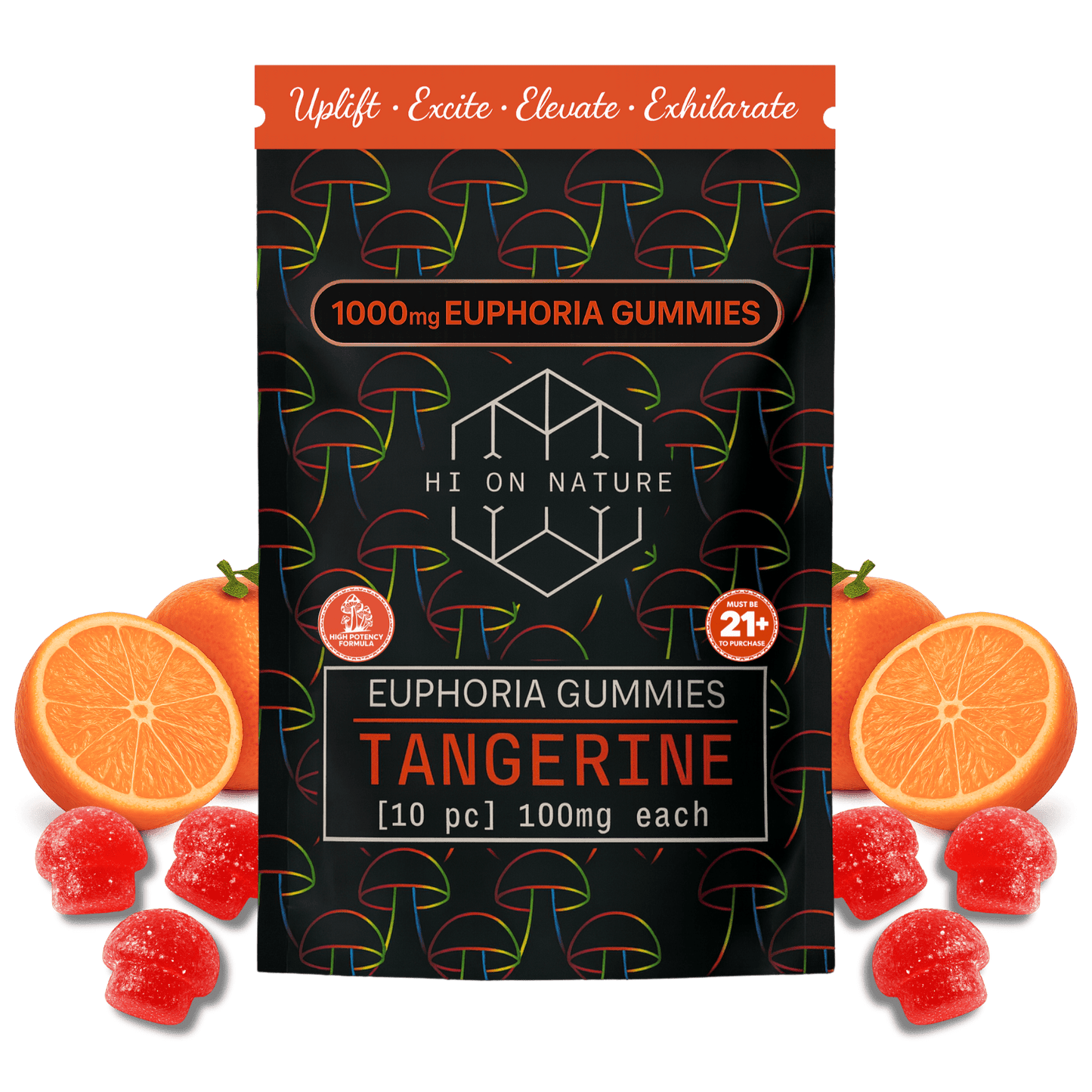 Hi On Nature Magic Mushroom Euphoria Gummies