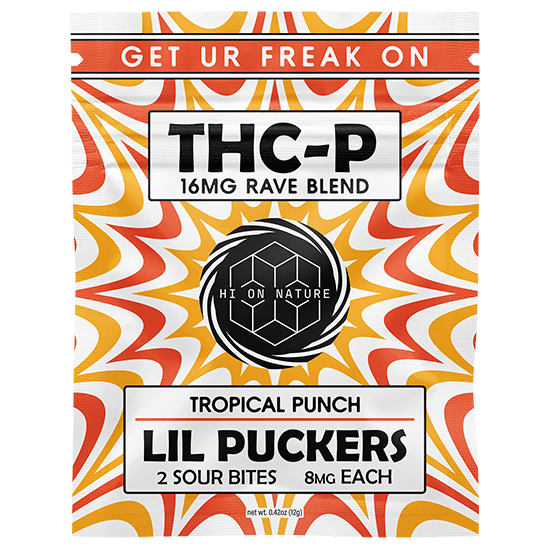 Hi On Nature 16mg THC-P Lil Puckers - 3 Pack (2 Sour Bites per Pack)