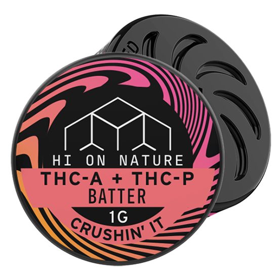 Hi On Nature 1g DAB BATTER - THC-A + THC-P - CRUSHIN' IT Best Sales Price - CBD