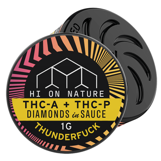 Hi On Nature 1g DAB DIAMOND - THC-A + THC-P - THUNDERF*CK Best Sales Price - CBD