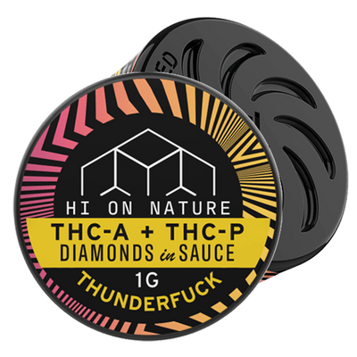 Hi On Nature 1g DAB DIAMOND - THC-A + THC-P - THUNDERF*CK Best Sales Price - CBD