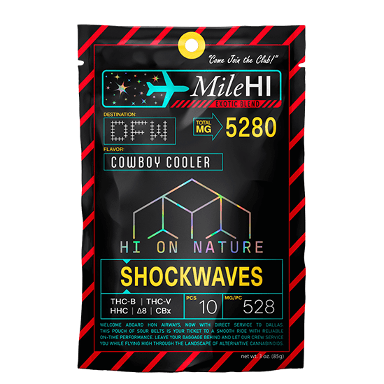 Hi On Nature 5280mg MILE HI BLEND SHOCKWAVES - COWBOY COOLER Best Sales Price - Gummies