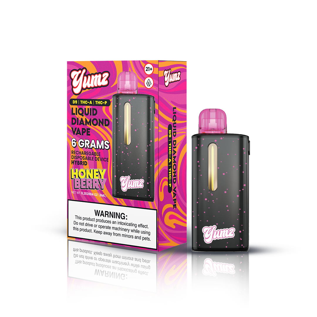 Yumz - Honey Berry - Hybrid - THC Disposable Vape ( 6 Grams ) ( D9 + THCA + THC-P ) Best Sales Price - Vape Pens