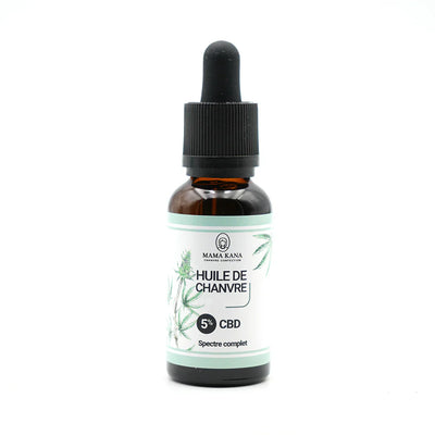 MAMA KANA CBD Huile 5% de CBD Full Spectrum 🇫🇷 Best Sales Price - Tincture Oil