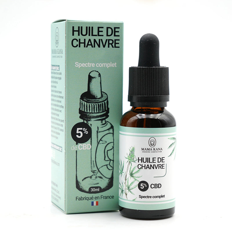 MAMA KANA CBD Huile 5% de CBD Full Spectrum 🇫🇷 Best Sales Price - Tincture Oil