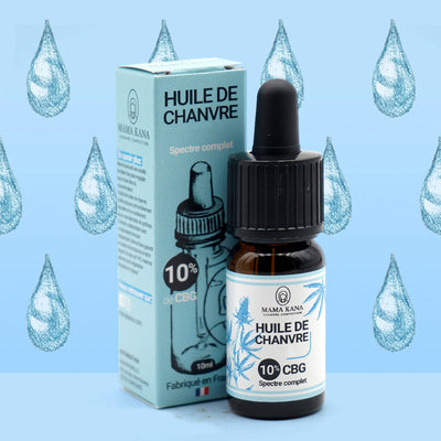 MAMA KANA CBD Huile de Chanvre CBG 10% + CBD 5% 🇫🇷 Best Sales Price - Tincture Oil