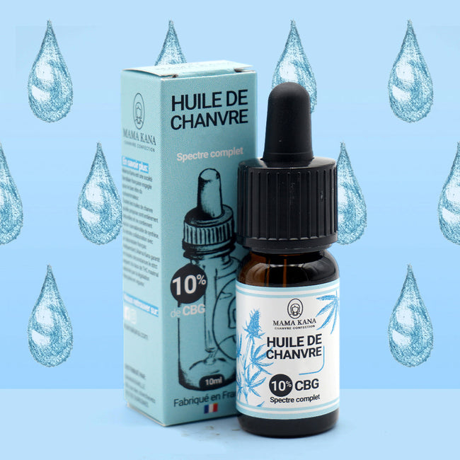 MAMA KANA CBD Huile de Chanvre CBG 10% + CBD 5% 🇫🇷 Best Sales Price - Tincture Oil