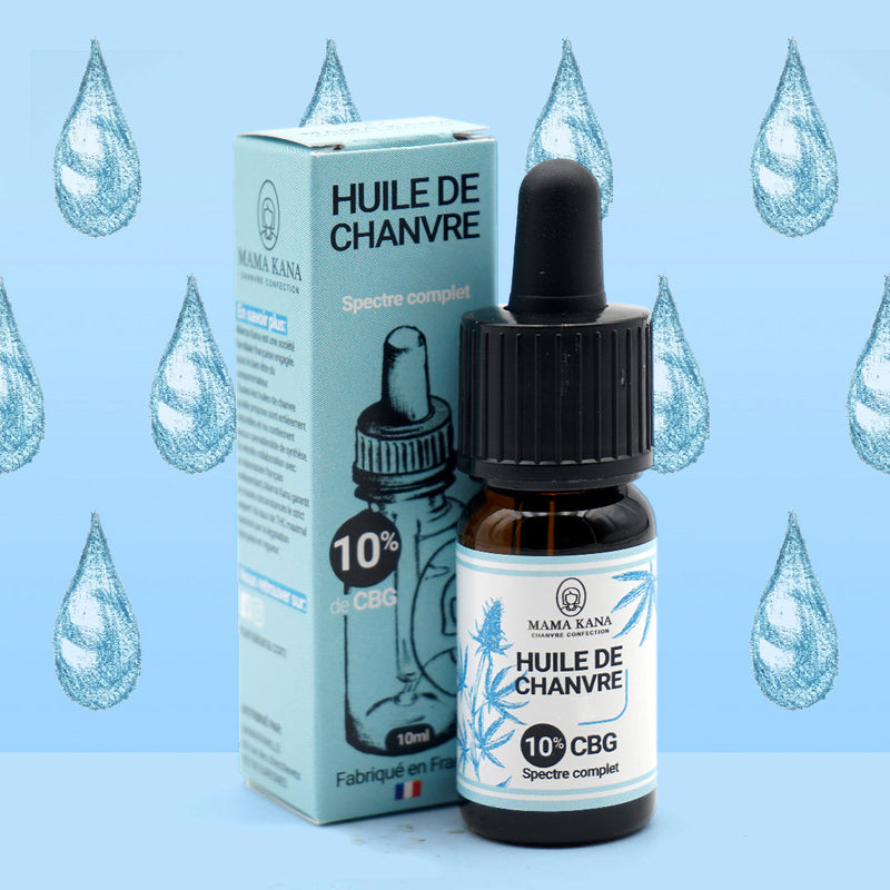 MAMA KANA CBD Huile de Chanvre CBG 10% + CBD 5% 🇫🇷 Best Sales Price - Tincture Oil
