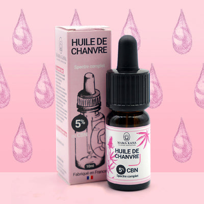 MAMA KANA CBD Huile de Chanvre CBN 5% + CBD 5% 🇫🇷 Best Sales Price - Tincture Oil