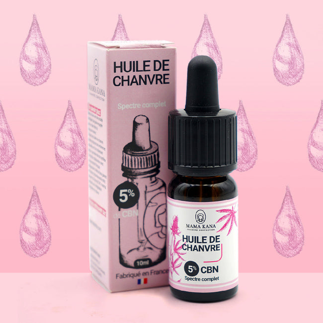 MAMA KANA CBD Huile de Chanvre CBN 5% + CBD 5% 🇫🇷 Best Sales Price - Tincture Oil