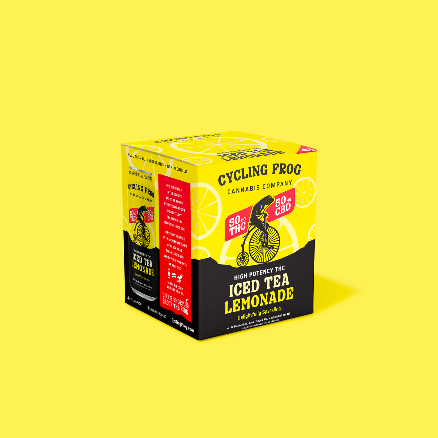 Cycling Frog Sparkling THC Iced Tea Lemonade