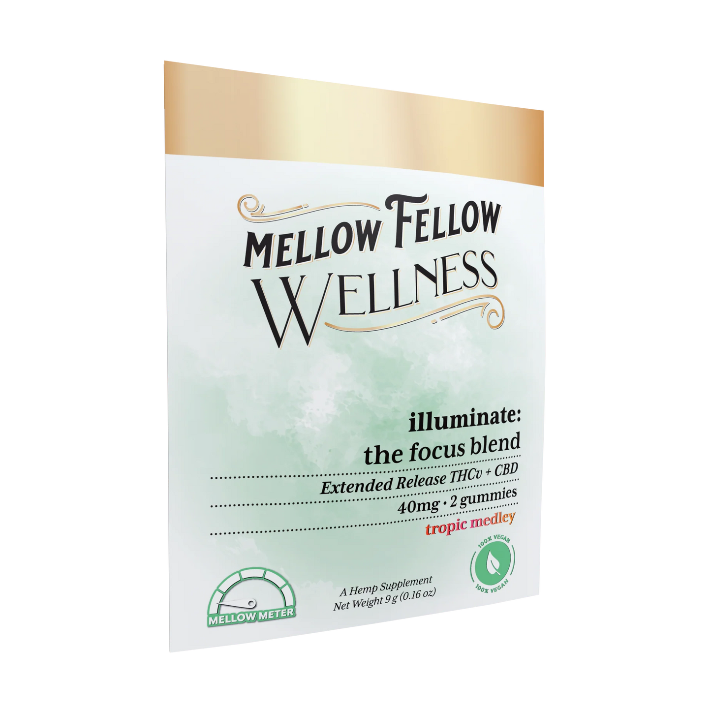 Mellow Fellow Wellness Gummies - Illuminate Blend - Tropic Medley - 40mg Best Sales Price - Edibles