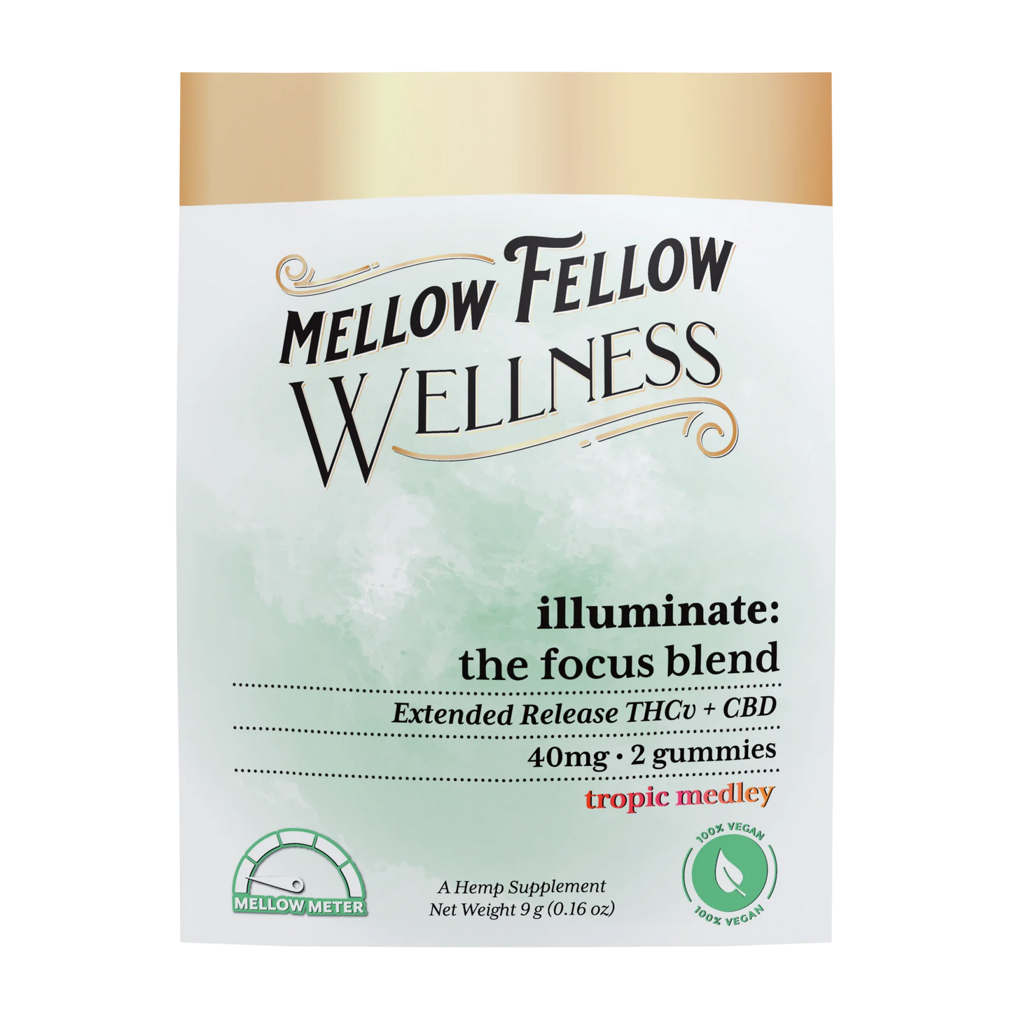 Mellow Fellow Wellness Gummies - Illuminate Blend - Tropic Medley - 40mg Best Sales Price - Edibles