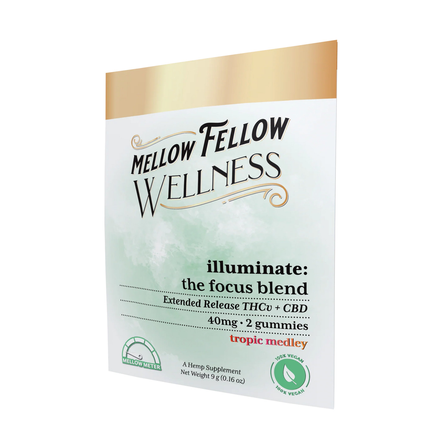 Mellow Fellow Wellness Gummies - Illuminate Blend - Tropic Medley - 40mg Best Sales Price - Edibles