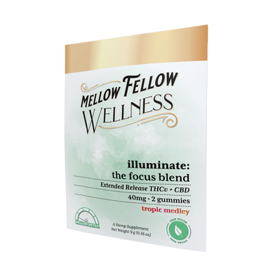 Mellow Fellow Wellness Gummies - Illuminate Blend - Tropic Medley - 40mg Best Sales Price - Edibles