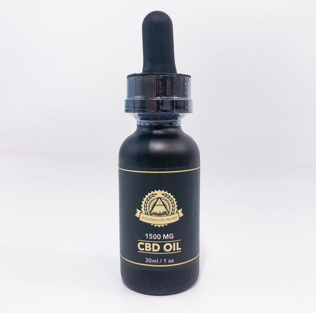 Illuminati Glass CBD TINCTURES - 1500MG - SINGLE UNIT Best Sales Price - Tincture Oil