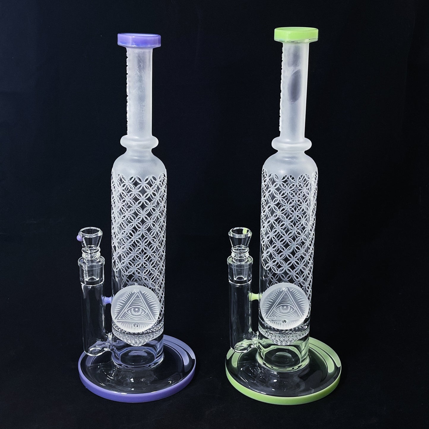 Illuminati Glass JDG 005 - Seed of Life Waterpipe Best Sales Price - Bongs