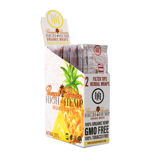 High Hemp Wraps - 20 Packs of 2 (4 Flavors) Best Sales Price - Rolling Papers & Supplies