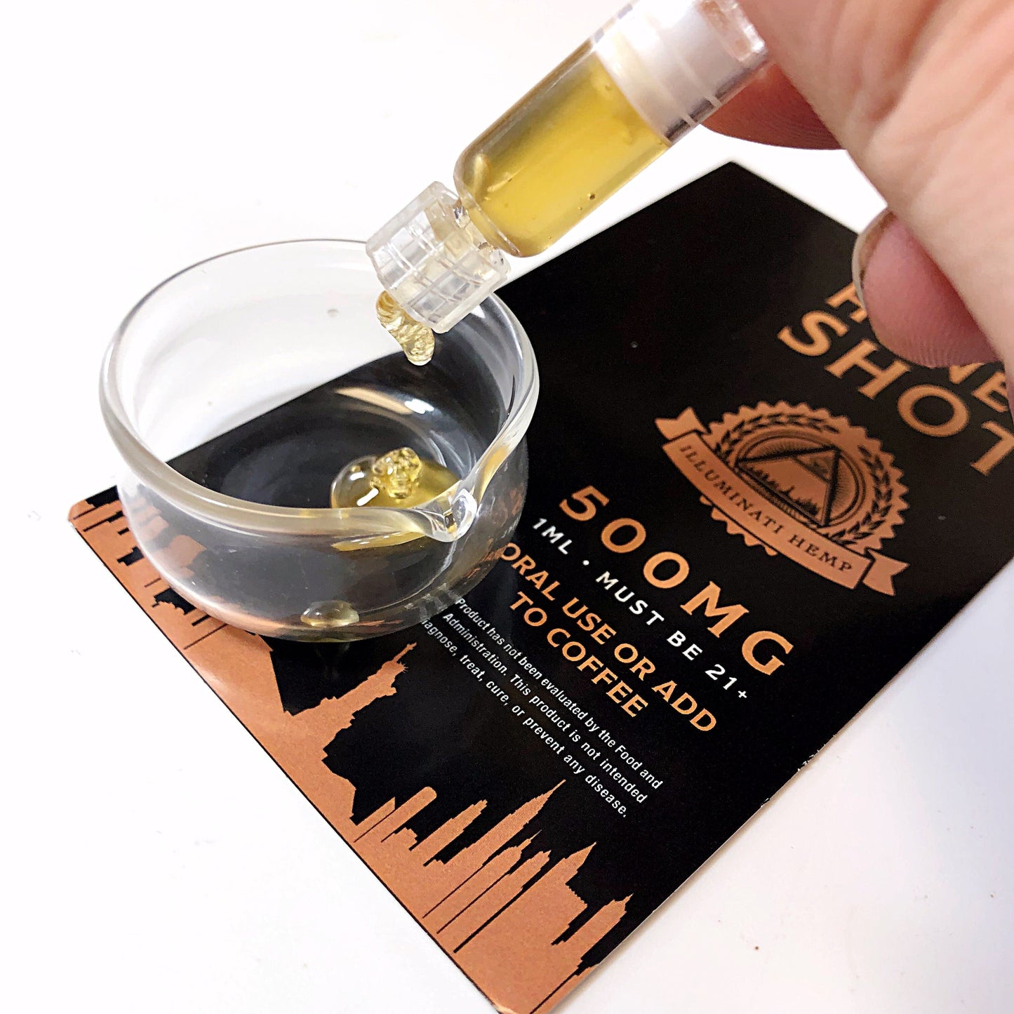 Illuminati Glass 500mg CBD Honey Shot - SINGLE UNIT Best Sales Price - CBD