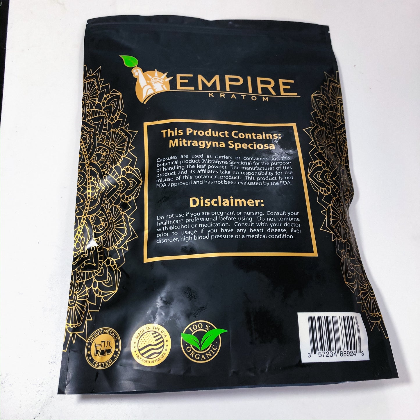 EMPIRE KRATOM - BLACK LABEL - Powder - 1 KILOGRAM BAG Best Sales Price - Edibles