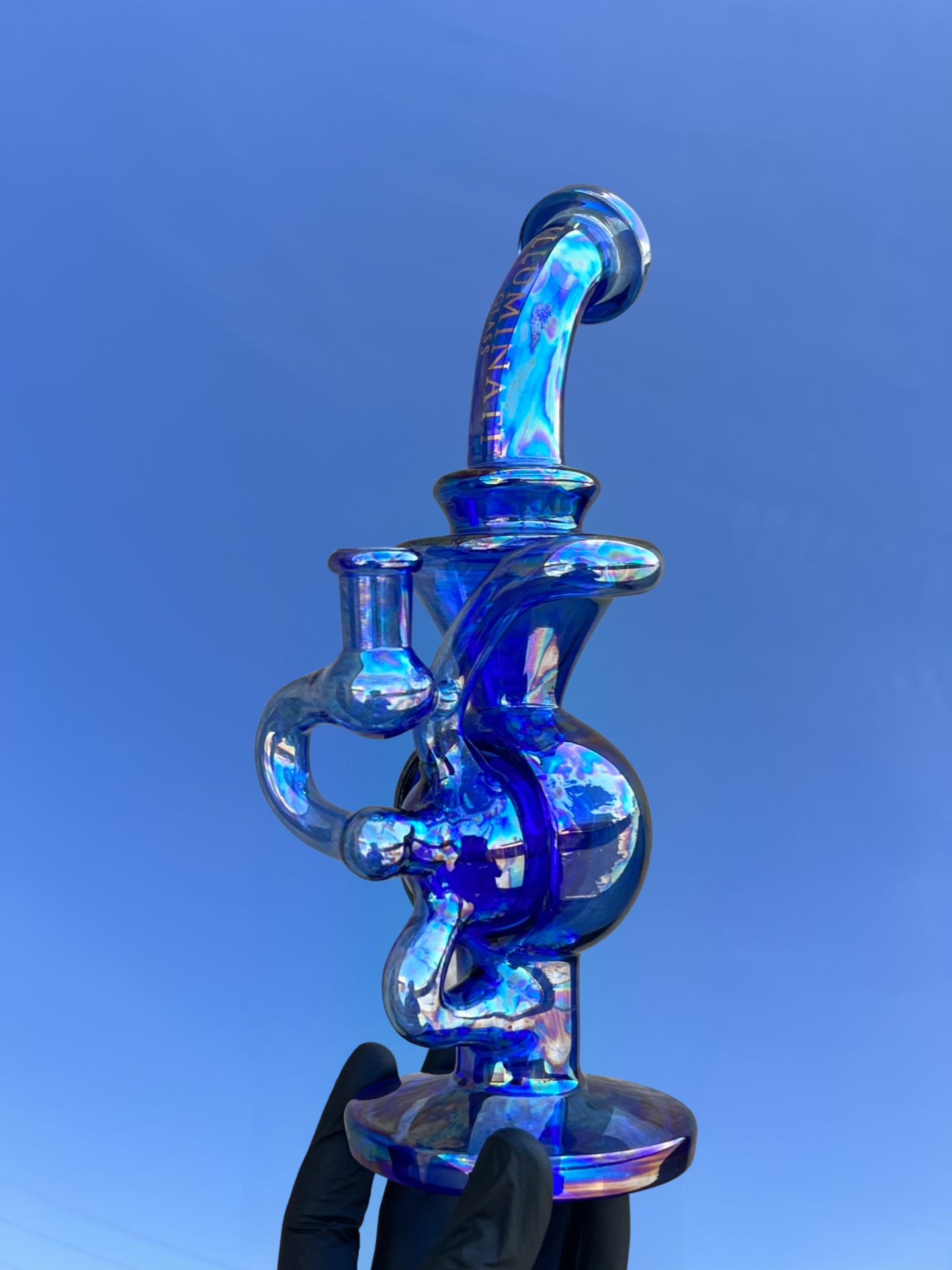 Illuminati Glass JDG 009 - Half Ball Recycler Best Sales Price - Bongs