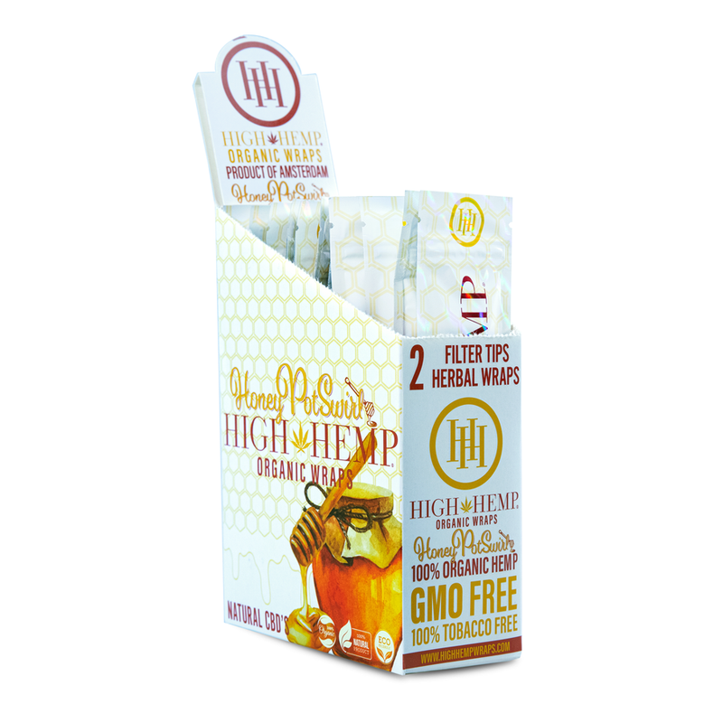 High Hemp Wraps - 20 Packs of 2 (4 Flavors) Best Sales Price - Rolling Papers & Supplies