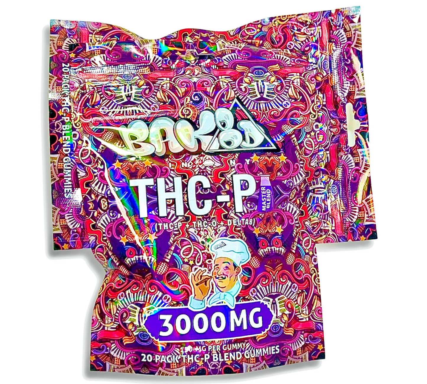 BAK8D Master Blend- THC-P Blend - 3000mg 20CT Gummies