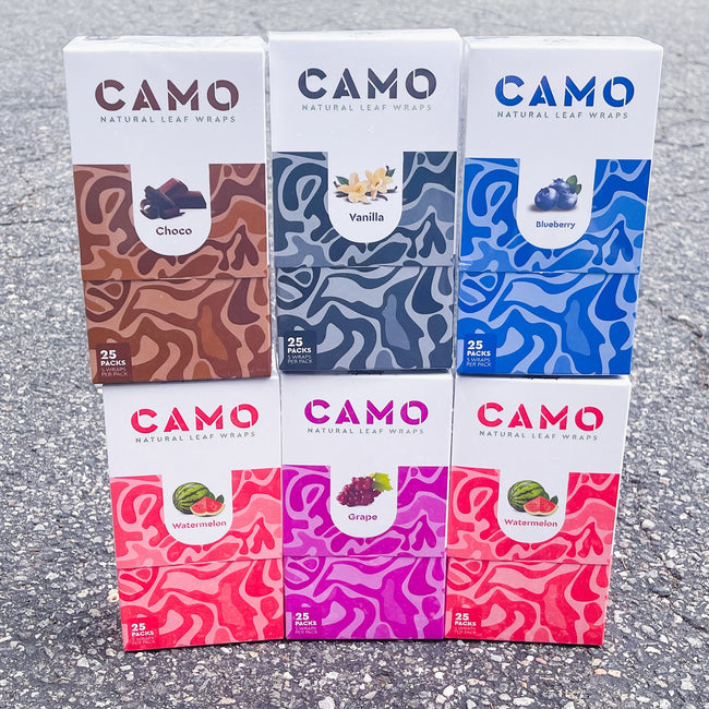 CAMO - Natural Leaf Wraps (5 per Pack) Best Sales Price - Rolling Papers & Supplies