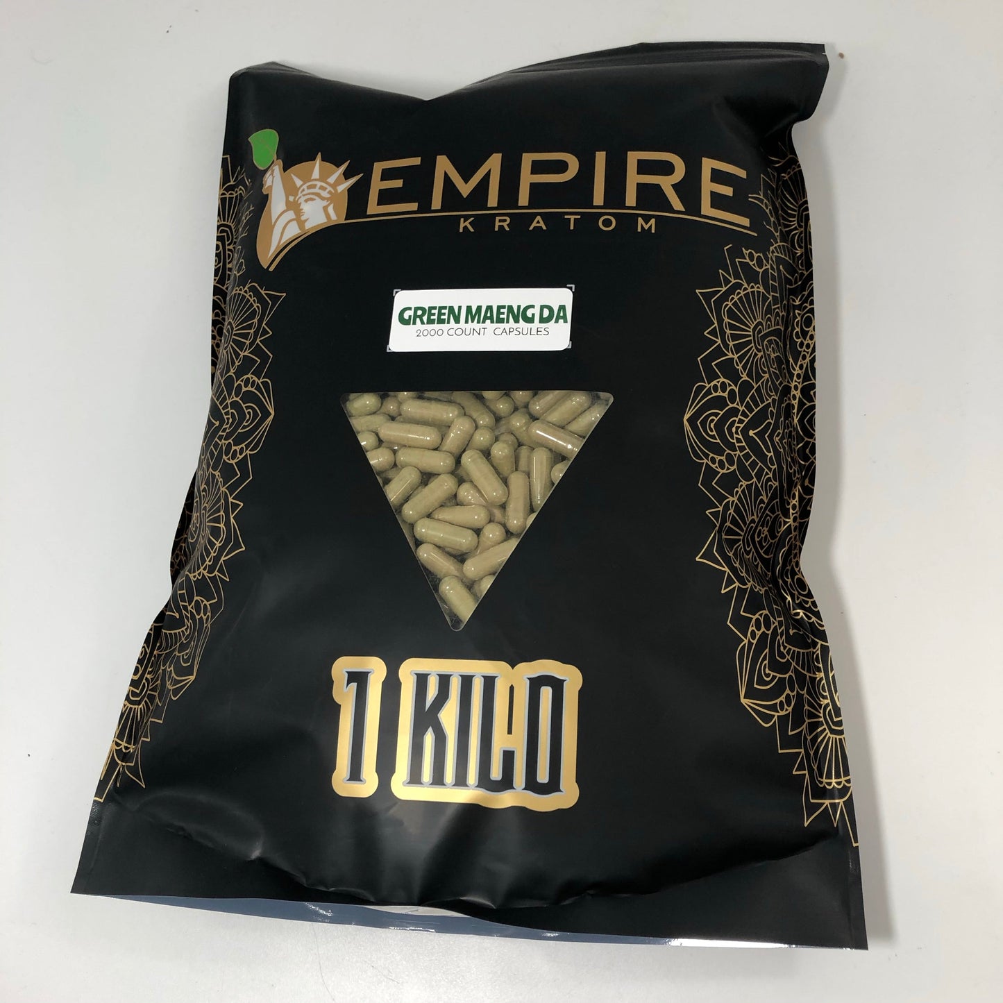 EMPIRE KRATOM - BLACK LABEL - XXL Capsules - 1 KILOGRAM Bag Best Sales Price - Edibles