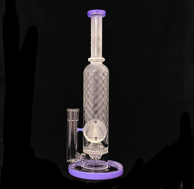 Illuminati Glass JDG 005 - Seed of Life Waterpipe Best Sales Price - Bongs